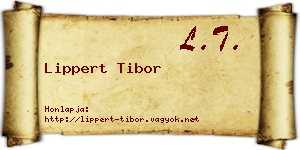 Lippert Tibor névjegykártya